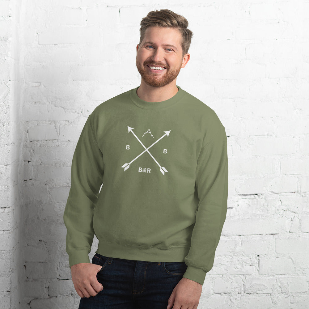 Men's B&R Sweatshirt (White Logo)
