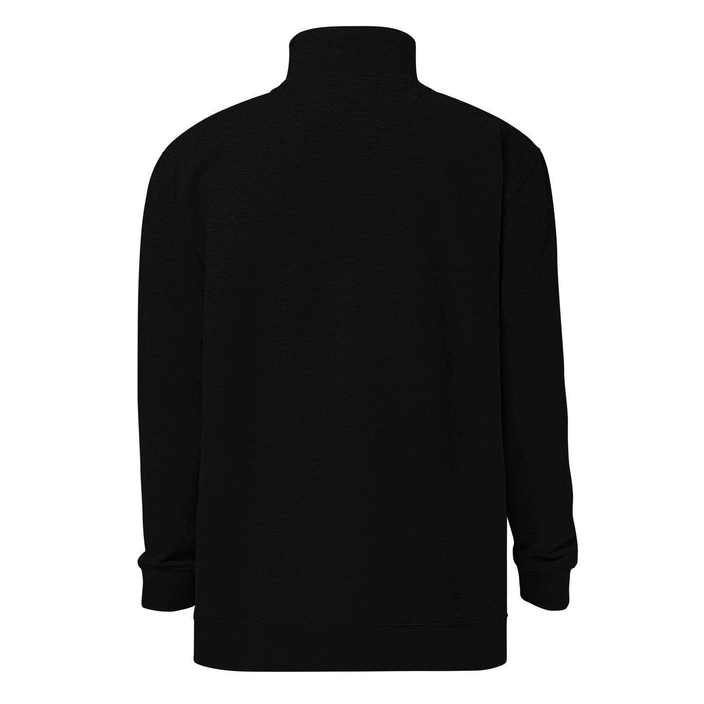 Men's B&R fleece pullover (black with white logo)