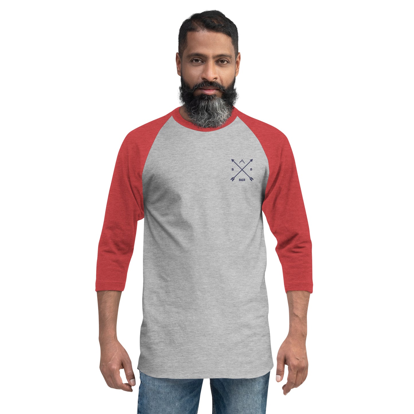 3/4 sleeve B & R raglan shirt