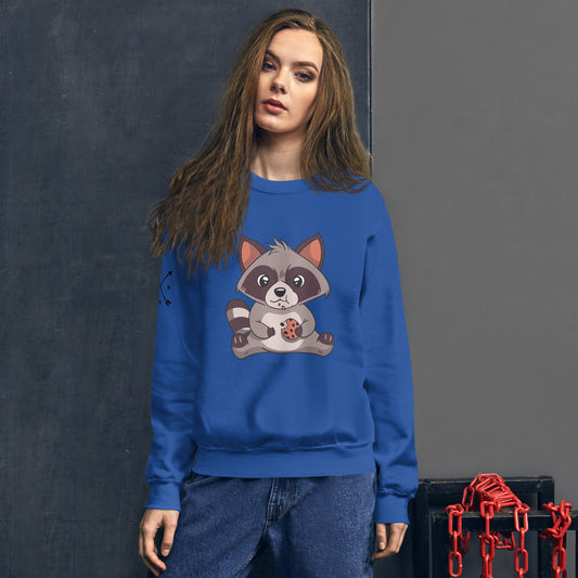 Women's "Cute Raccoon" Sweatshirt