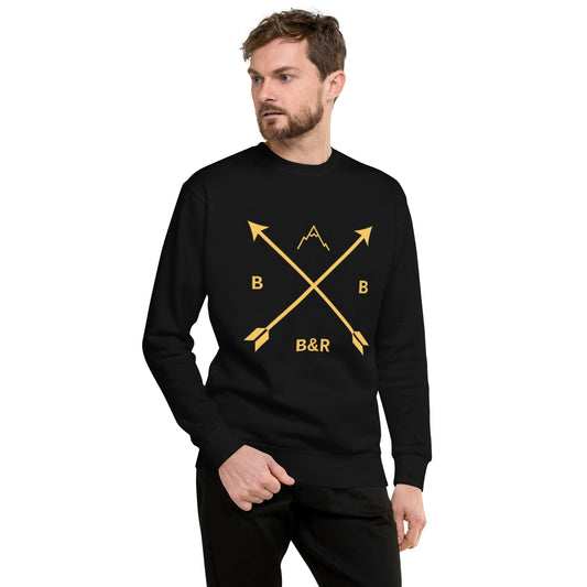 Men's B&R Premium Sweatshirt (gold logo)
