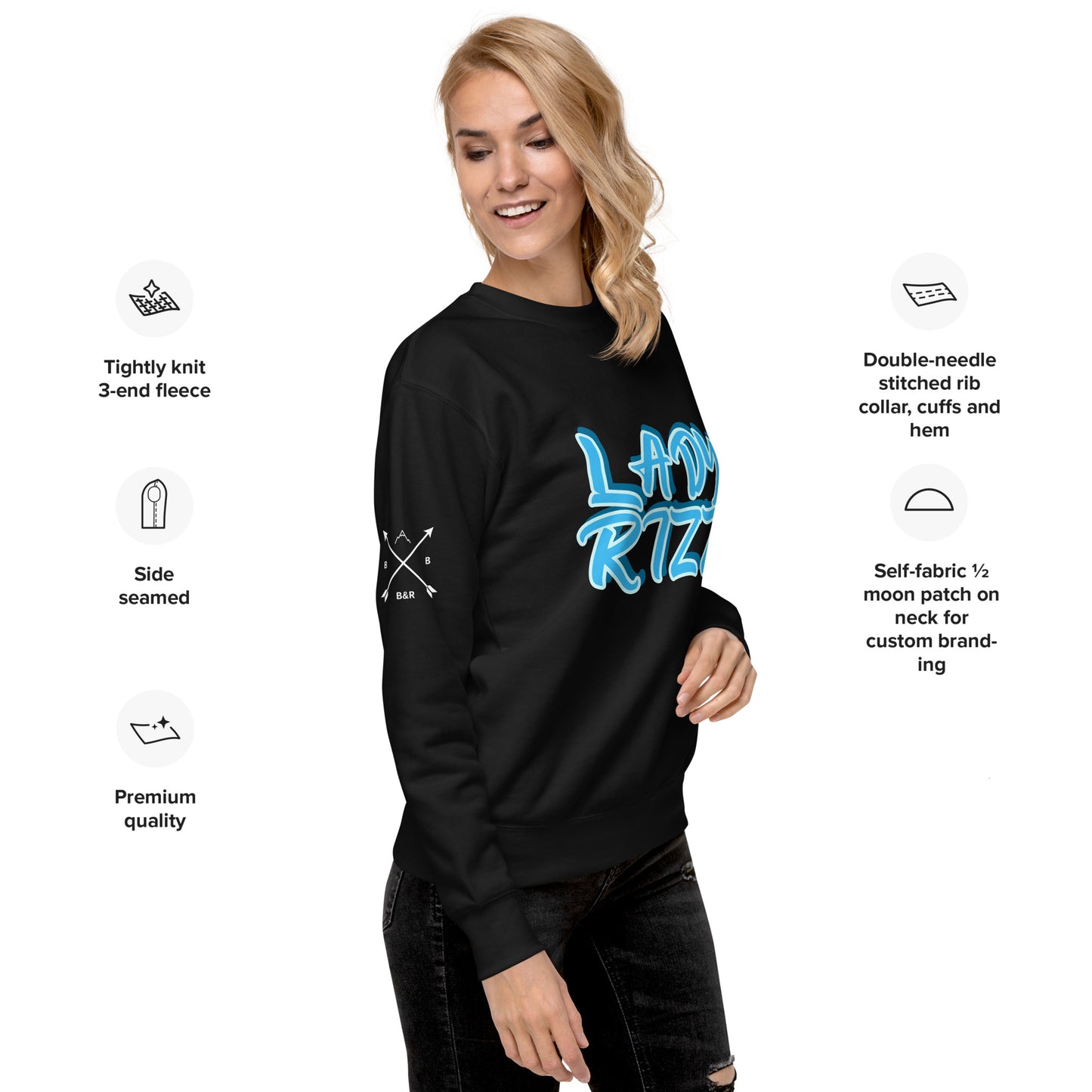 Women's "Lady Rizz"Premium Sweatshirt